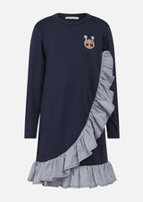 Owa Yurika Katya Girls Dress Navy