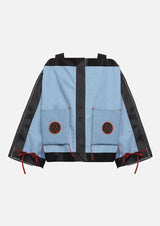 Owa Yurika Stella Girls Children Short Denim Kimono Blue