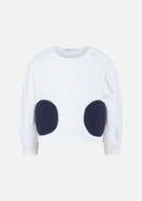 Owa Yurika Victoria Long-sleeved Top White