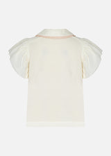 Owa Yurika Erika Girls Spring Summer T-shirt Cream