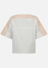Owa Yurika Riko Cotton Blend White Top