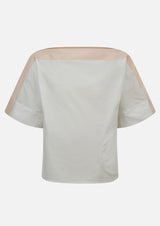 Owa Yurika Riko Cotton Blend White Top