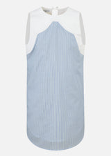 Owa Yurika Daria no-sleeve Blue Top