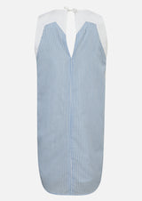 Owa Yurika Daria no-sleeve Blue Top
