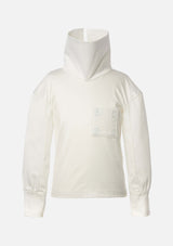 Owa Yurika Girls Children Ivory Satin Cotton Top
