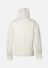 Owa Yurika Girls Children Ivory Satin Cotton Top