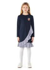 Owa Yurika Katya Girls Dress Navy