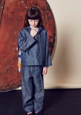 Owa Yurika Girls Unisex Alysia Blue Demin Jacket