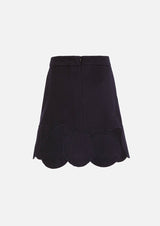 Owa Yurika Michiko wool navy skirt Japanese made
