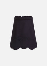 Owa Yurika Michiko wool navy skirt Japanese made