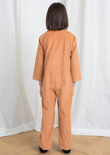 Owa Yurika Birken girls camel corduroy jumpsuit