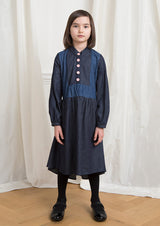 Owa Yurika Imy girls navy denim dress
