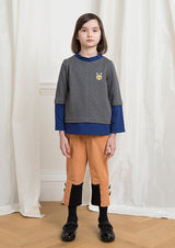 Owa Yurika Lola girls grey sweatshirt