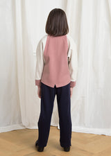 Owa Yurika Cara girls pink wool jacket