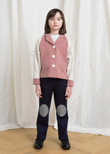Owa Yurika Cara girls pink wool jacket