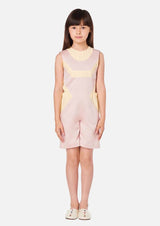 Girls Summer Pink Sleeveless Jumpsuit Japanese Children Clothing Owa Yurika