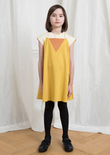 Owa Yurika Tilly girls party yellow dress