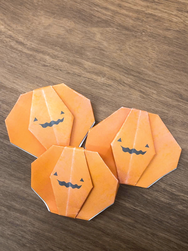 🎃Create your own origami pumpkin 👻 It's Halloween Time!