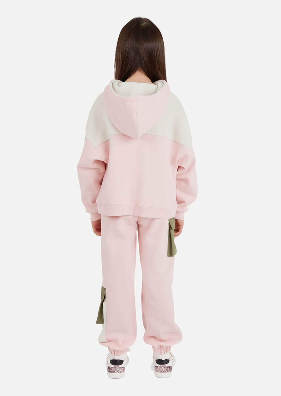 Kids Jersey Hoodie | Japanese Ethical Kids Fashion | Pink | Blue